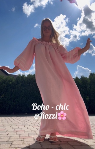 Ava Rosalia maxi Linen dress