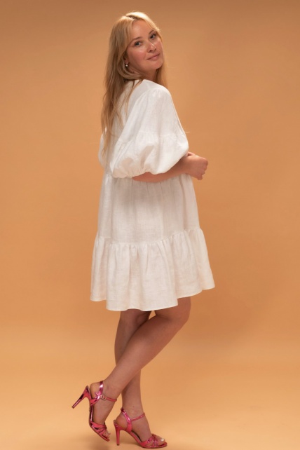 Kimber mini Linen dress