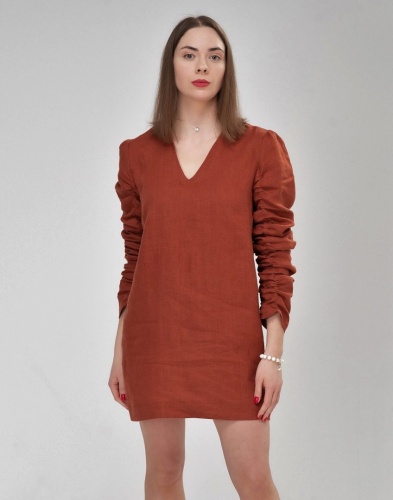 Rebecca mini linen dress