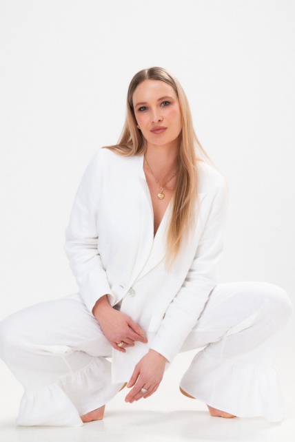 Barbara linen blazer