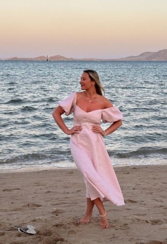 Isabella midi Linen dress
